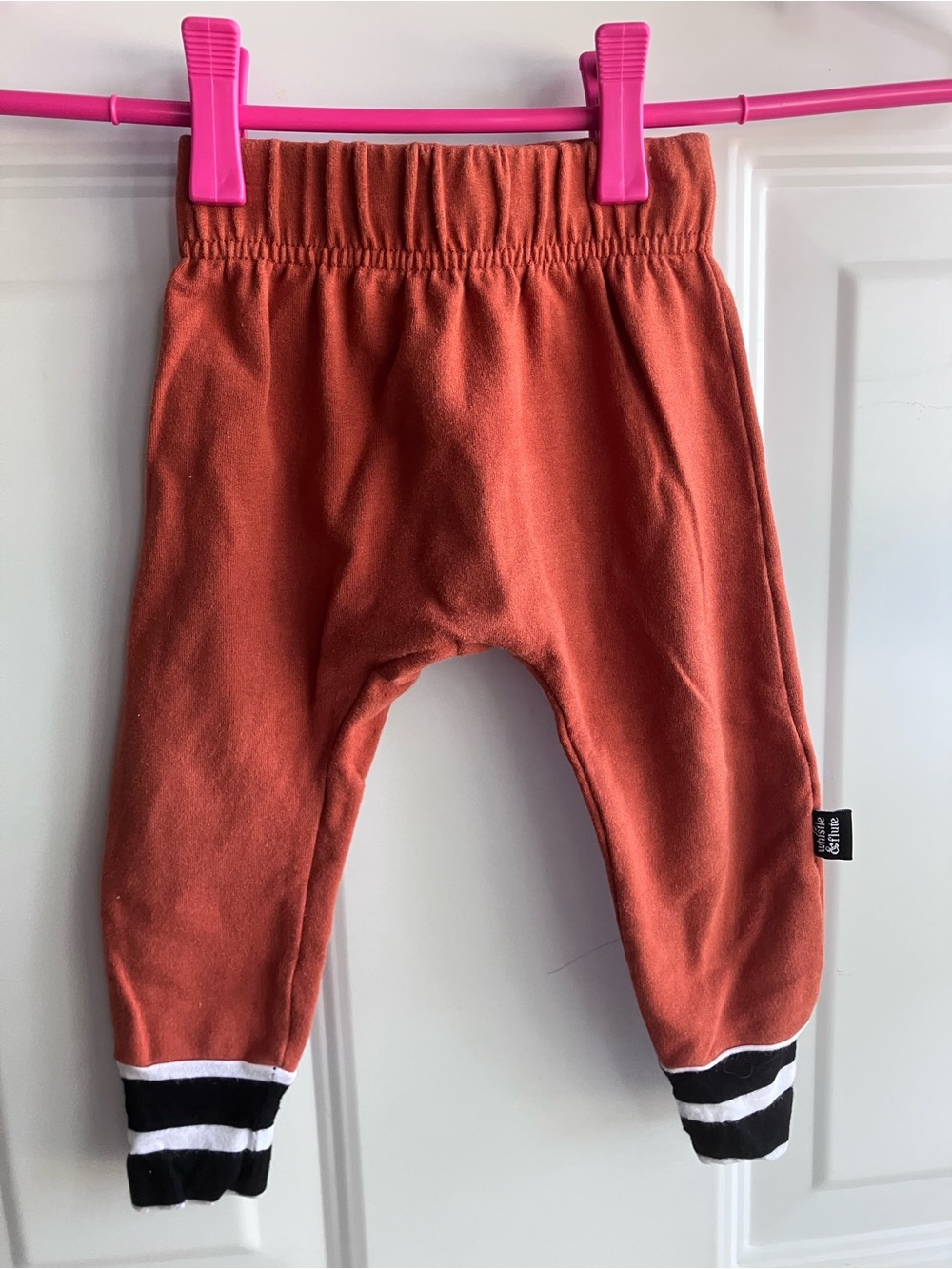 Whistle & flute rust red joggers 12-18 months